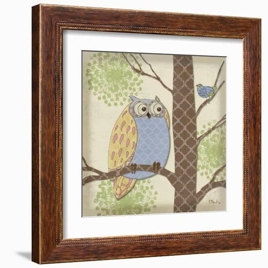 Pastel Fantasy Owls II-Paul Brent-Framed Art Print