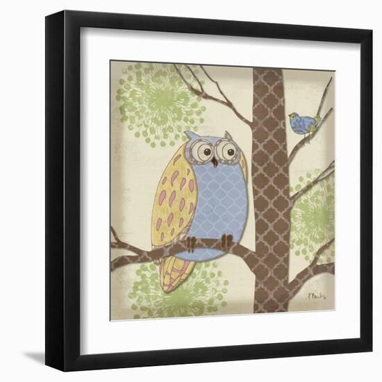 Pastel Fantasy Owls II-Paul Brent-Framed Art Print