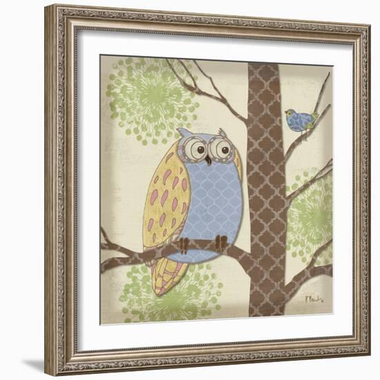 Pastel Fantasy Owls II-Paul Brent-Framed Art Print