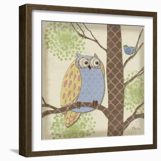 Pastel Fantasy Owls II-Paul Brent-Framed Art Print