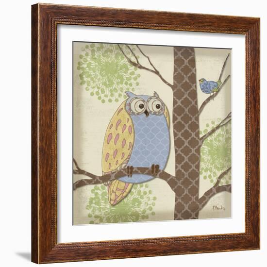 Pastel Fantasy Owls II-Paul Brent-Framed Art Print