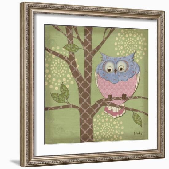 Pastel Fantasy Owls III-Paul Brent-Framed Art Print