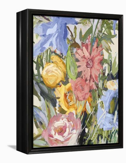 Pastel Flora-Tania Bello-Framed Stretched Canvas