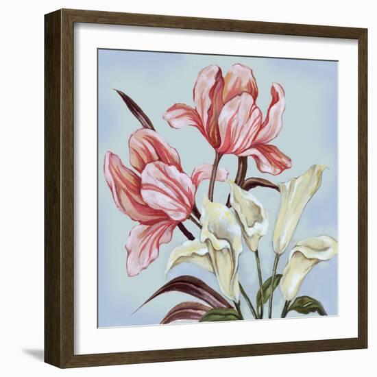 Pastel Floral II-Margaret Ferry-Framed Art Print