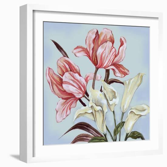 Pastel Floral II-Margaret Ferry-Framed Premium Giclee Print