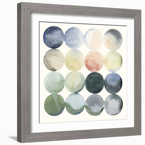 Pastel Hoops I-Grace Popp-Framed Art Print