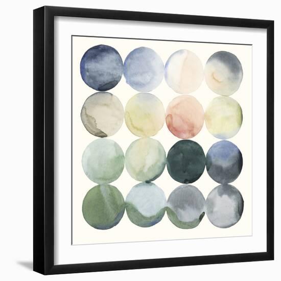 Pastel Hoops I-Grace Popp-Framed Art Print