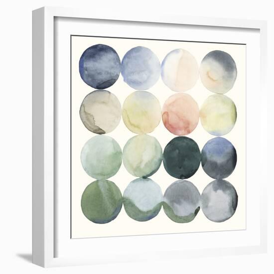 Pastel Hoops I-Grace Popp-Framed Art Print