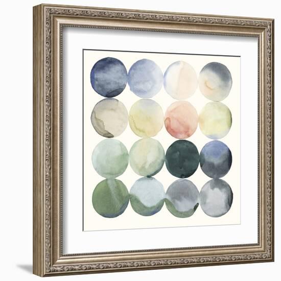 Pastel Hoops I-Grace Popp-Framed Art Print