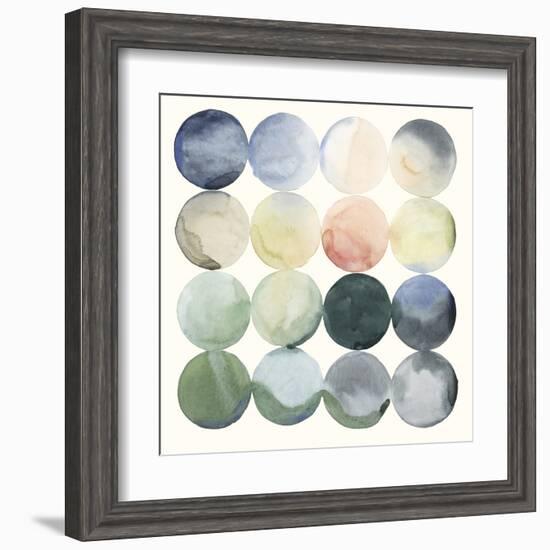 Pastel Hoops I-Grace Popp-Framed Art Print