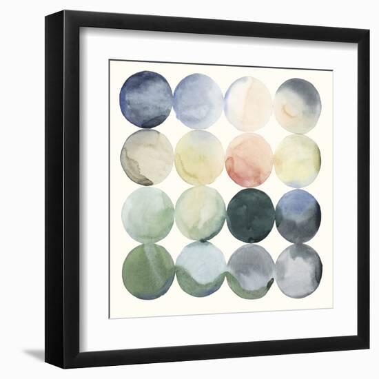 Pastel Hoops I-Grace Popp-Framed Art Print