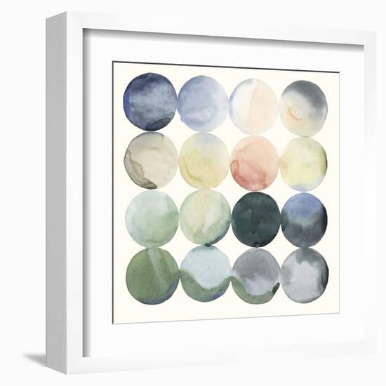 Pastel Hoops I-Grace Popp-Framed Art Print