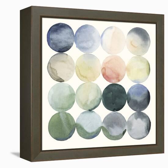 Pastel Hoops I-Grace Popp-Framed Stretched Canvas