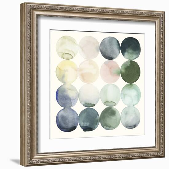 Pastel Hoops II-Grace Popp-Framed Art Print