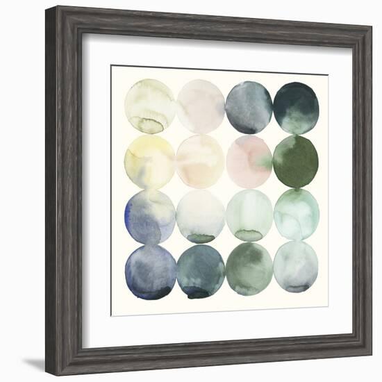 Pastel Hoops II-Grace Popp-Framed Art Print