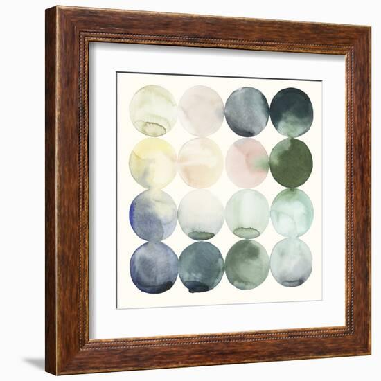 Pastel Hoops II-Grace Popp-Framed Art Print