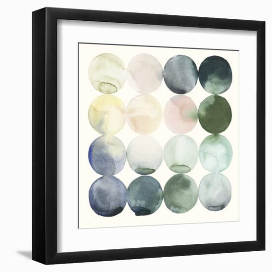 Pastel Hoops II-Grace Popp-Framed Art Print