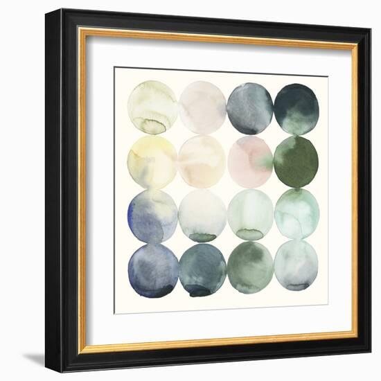 Pastel Hoops II-Grace Popp-Framed Art Print