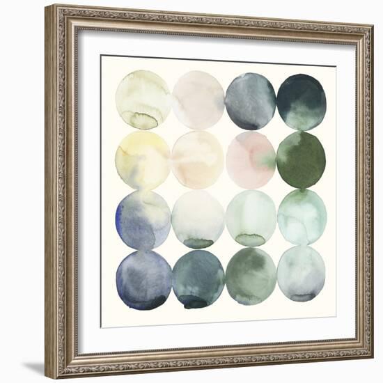 Pastel Hoops II-Grace Popp-Framed Art Print