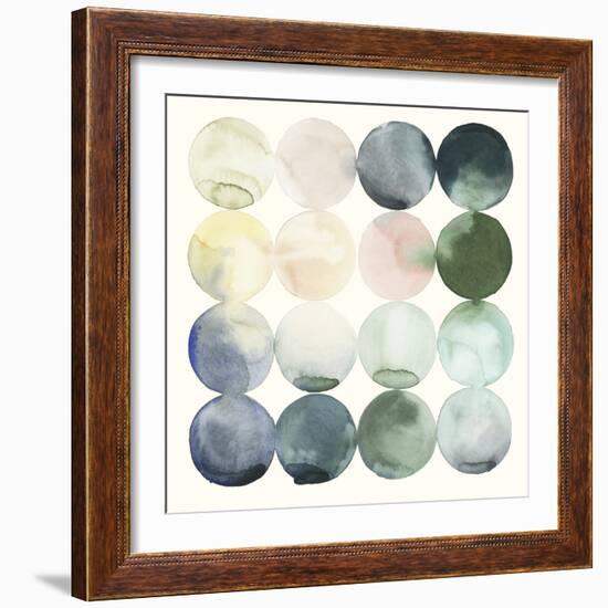 Pastel Hoops II-Grace Popp-Framed Art Print