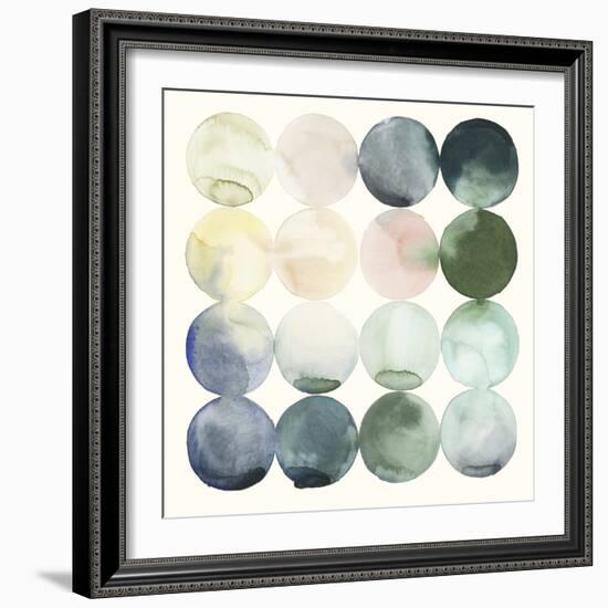 Pastel Hoops II-Grace Popp-Framed Art Print