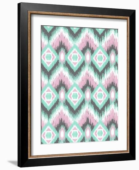 Pastel Ikat-Joanne Paynter Design-Framed Giclee Print