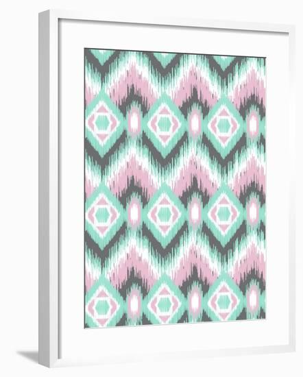 Pastel Ikat-Joanne Paynter Design-Framed Giclee Print