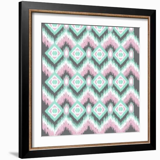 Pastel Ikat-Joanne Paynter Design-Framed Giclee Print