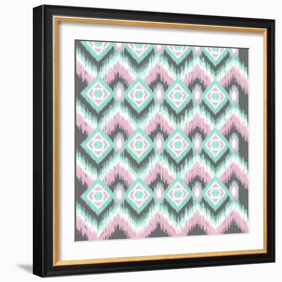 Pastel Ikat-Joanne Paynter Design-Framed Giclee Print