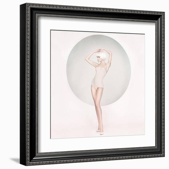 Pastel Muse-Haute Couture-Framed Art Print