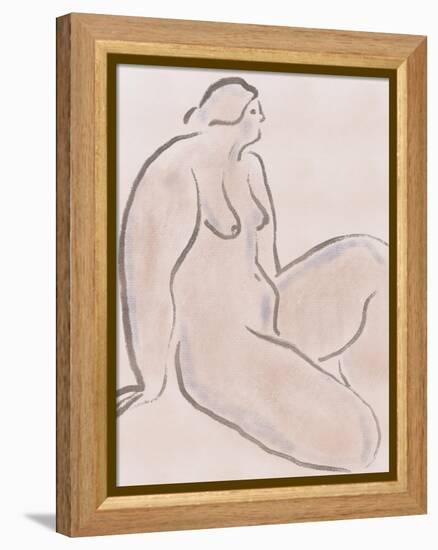 Pastel Nude 06-Little Dean-Framed Premier Image Canvas