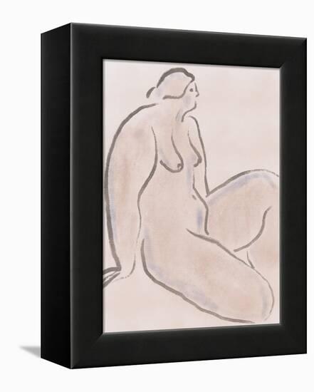 Pastel Nude 06-Little Dean-Framed Premier Image Canvas