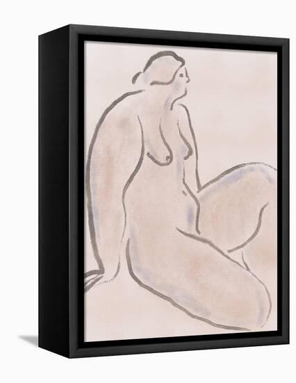 Pastel Nude 06-Little Dean-Framed Premier Image Canvas