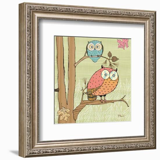 Pastel Owls I-Paul Brent-Framed Art Print