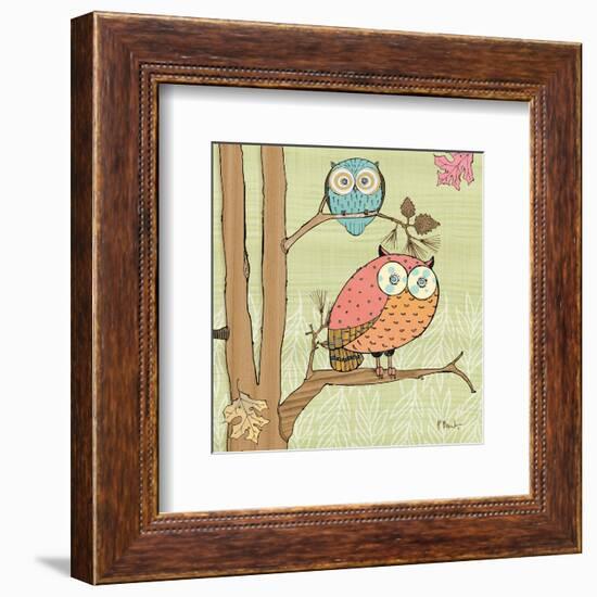 Pastel Owls I-Paul Brent-Framed Art Print