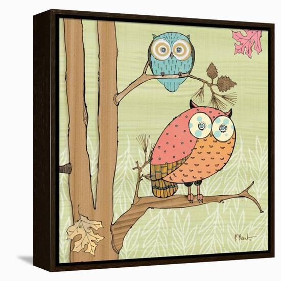 Pastel Owls I-Paul Brent-Framed Stretched Canvas