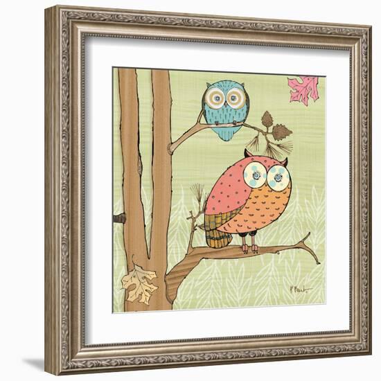 Pastel Owls I-Paul Brent-Framed Art Print