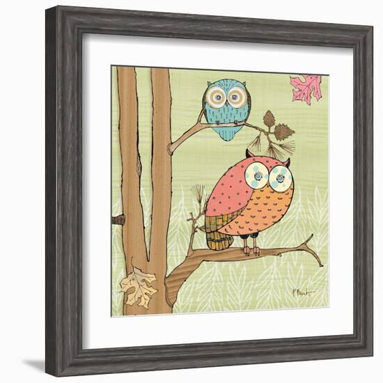 Pastel Owls I-Paul Brent-Framed Art Print