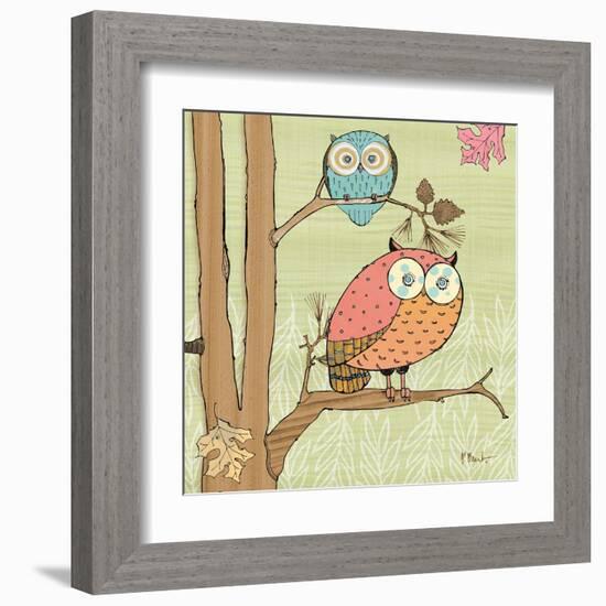 Pastel Owls I-Paul Brent-Framed Art Print