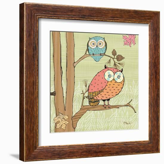 Pastel Owls I-Paul Brent-Framed Art Print