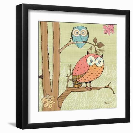 Pastel Owls I-Paul Brent-Framed Art Print