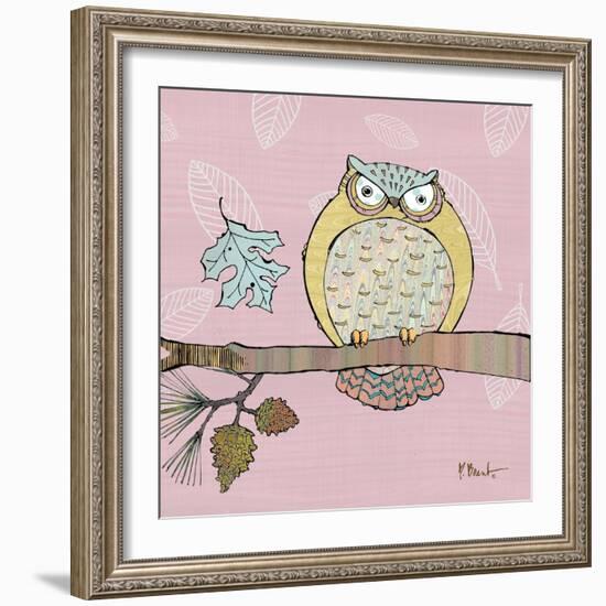 Pastel Owls III-Paul Brent-Framed Art Print