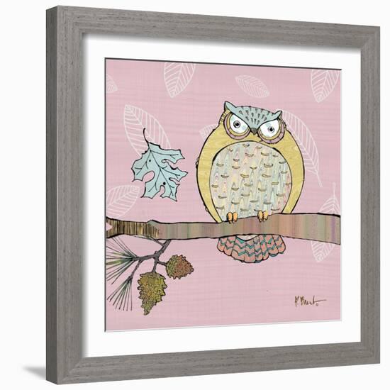 Pastel Owls III-Paul Brent-Framed Art Print