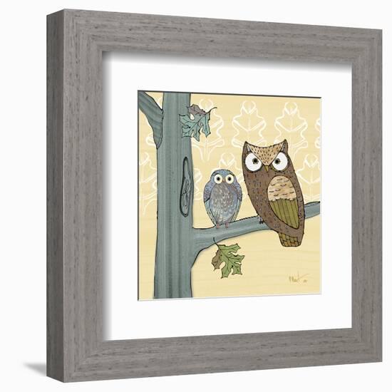 Pastel Owls IV-Paul Brent-Framed Art Print