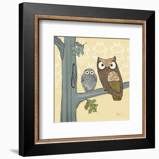 Pastel Owls IV-Paul Brent-Framed Art Print