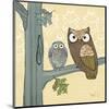 Pastel Owls IV-Paul Brent-Mounted Art Print