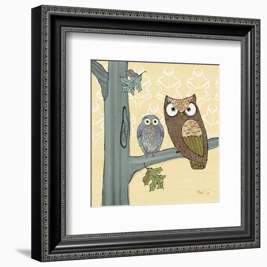 Pastel Owls IV-Paul Brent-Framed Art Print