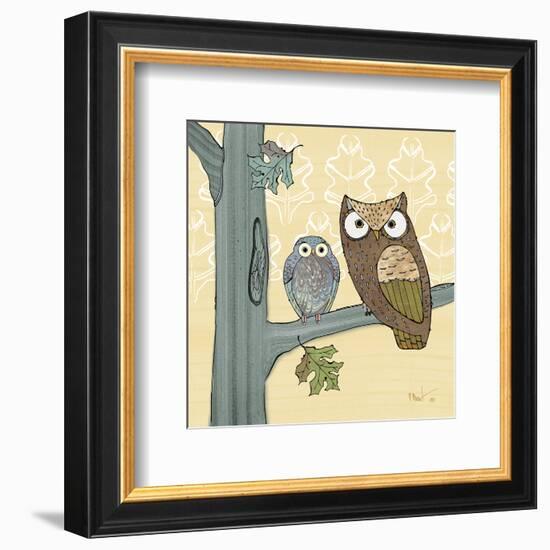 Pastel Owls IV-Paul Brent-Framed Art Print