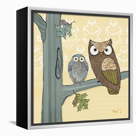 Pastel Owls IV-Paul Brent-Framed Stretched Canvas