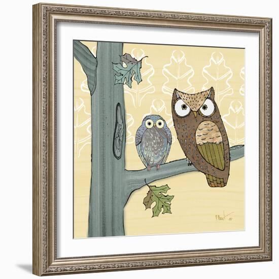 Pastel Owls IV-Paul Brent-Framed Art Print